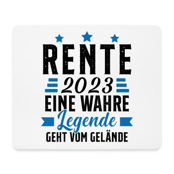 La légende prend sa retraite Cadeau retraité 2023 - Tapis de souris (format paysage) - blanc - Devant