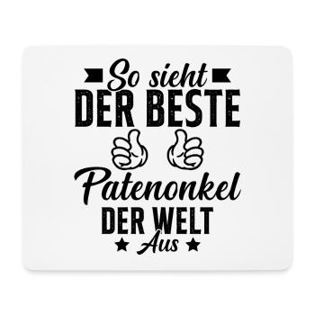 so sieht der beste patenonkel der welt aus - Mousepad (Querformat) - Weiß - Vorne