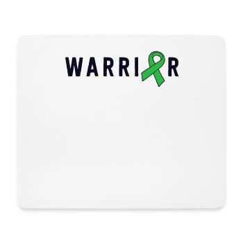 Mental Health Warrior Green Ribbon Awareness - Mouse Pad (horizontal) - white - Front