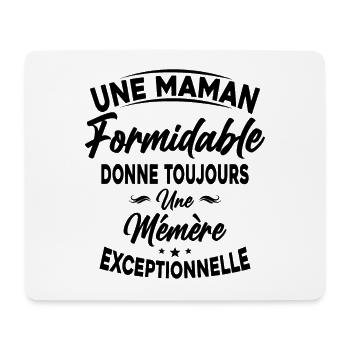 Maman formidable donne Mémère Exceptionnelle - Tapis de souris (format paysage) - blanc - Devant