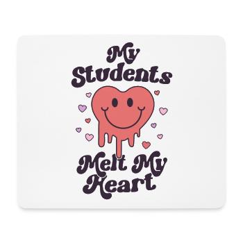 Retro Valentinstag Lehrer Meine Schüler schmelzen meine - Mousepad (Querformat) - Weiß - Vorne