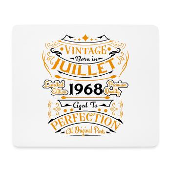 Jahrgang 1968 Juli Geburtstagsgeschenk - Mousepad (Querformat) - Weiß - Vorne