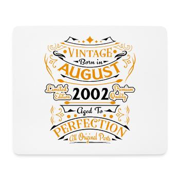 Vintage August 2002 Retro Geburtstagsgeschenk - Mousepad (Querformat) - Weiß - Vorne