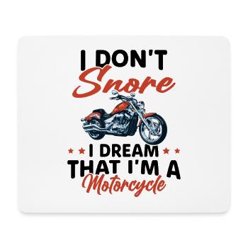 Je Ne Ronfle Pas Je Rêve Que Je Suis Une Moto - Tapis de souris (format paysage) - blanc - Devant