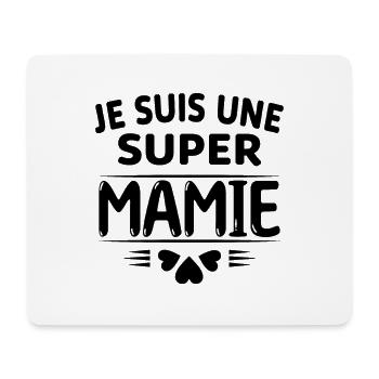 Super Mamie Cadeau de Noël Fête des Grands Mères - Tapis de souris (format paysage) - blanc - Devant