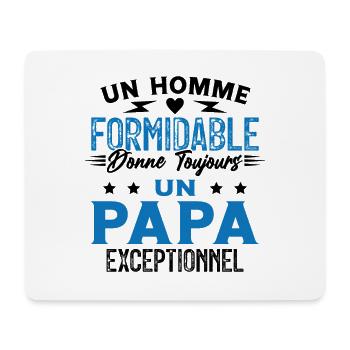 Un Homme Formidable Humour Cadeau Fête Des Pères - Tapis de souris (format paysage) - blanc - Devant