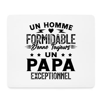 Un Homme Formidable Humour Cadeau Fête Des Pères - Tapis de souris (format paysage) - blanc - Devant