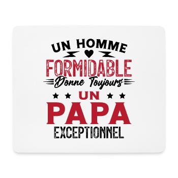Un Homme Formidable Humour Cadeau Fête Des Pères - Tapis de souris (format paysage) - blanc - Devant
