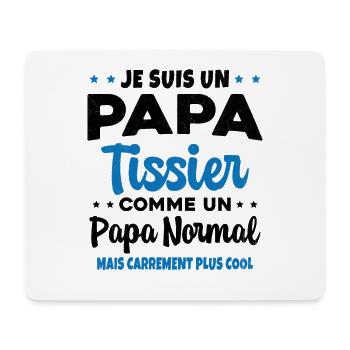 Homme Papa Pâtissier Humour Cadeau - Tapis de souris (format paysage) - blanc - Devant