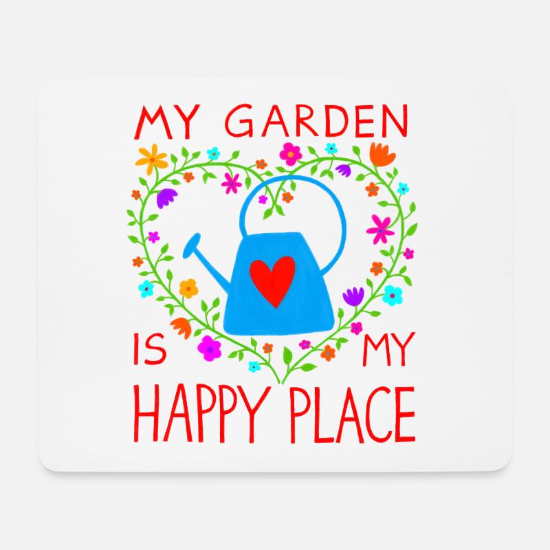 Mein Gartenglück Gärtner Gärtnerin Hobbygärtner - Mousepad (Querformat) - Weiß
