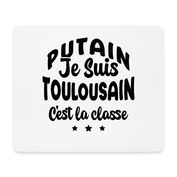 je suis toulousain c'est la classe - Tapis de souris (format paysage) - blanc - Devant