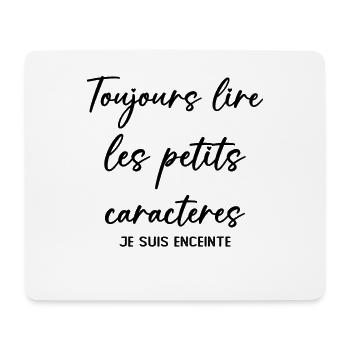 Femme Drôle Annonce Grossesse Future Maman Cadeau - Tapis de souris (format paysage) - blanc - Devant