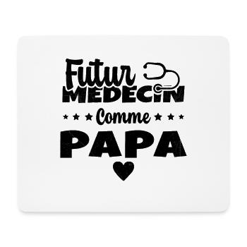 Futur Médecin Comme Papa Humour Docteur - Tapis de souris (format paysage) - blanc - Devant