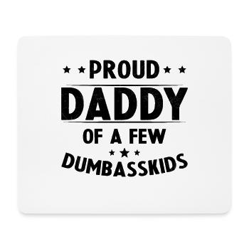Stolzer Vater einiger dummer Kinder - Mousepad (Querformat) - Weiß - Vorne