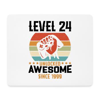 Level 24 complete 1999 Birthday Gift - Mouse Pad (horizontal) - white - Front