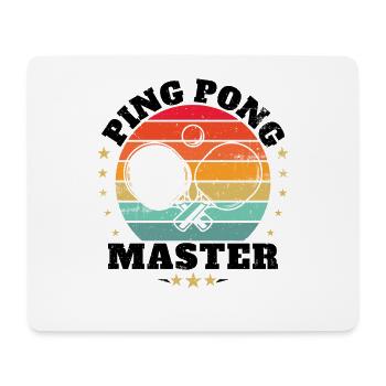 Master of ping pong gift sport trainer - Mouse Pad (horizontal) - white - Front