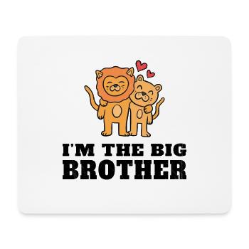 Ich bin der große Bruder - der zukünftige große Bruder - Mousepad (Querformat) - Weiß - Vorne