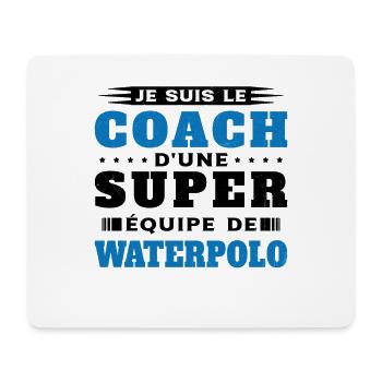 Coach de Super équipe de waterpolo Humour Cadeau - Tapis de souris (format paysage) - blanc - Devant