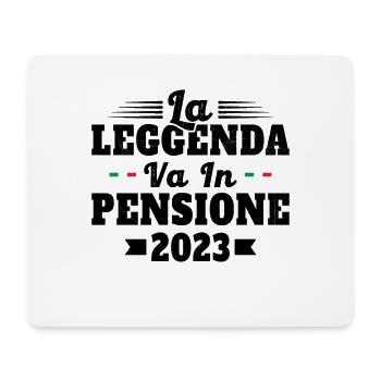 Retraité En 2023 / Humour Cadeau Retraité 2023 - Tapis de souris (format paysage) - blanc - Devant