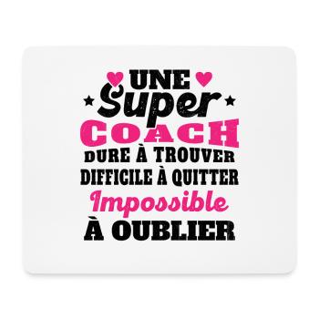 Une Super Coach Idée Femme Cadeau Humour - Tapis de souris (format paysage) - blanc - Devant