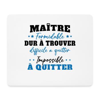 Maître formidable idée cadeau maître d'école - Tapis de souris (format paysage) - blanc - Devant