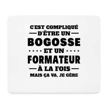 Bogosse Et Formateur Cadeau Meilleur Collègue - Tapis de souris (format paysage) - blanc - Devant