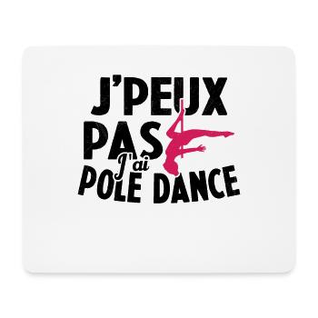 Je Peux Pas J'ai Pole Dance - Tapis de souris (format paysage) - blanc - Devant