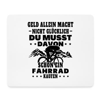 Cooles Fahrrad Radfahrer Spruch Mountainbike Biker - Mousepad (Querformat) - Weiß - Vorne