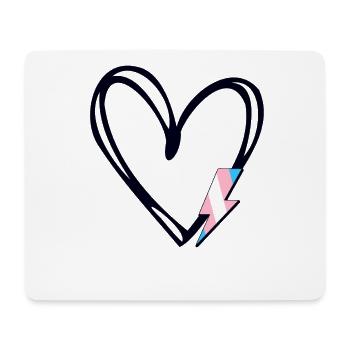 Subtil Trans Pride Proud Ally Pride Mois de la fierté - Tapis de souris (format paysage) - blanc - Devant