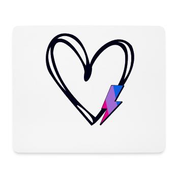 Subtil Bi Pride Fier allié Mois de la fierté Bisexuel - Tapis de souris (format paysage) - blanc - Devant