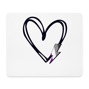 Subtiles Ass Stolz Stolzer Verbündeter Stolz Monat Asexuell - Mousepad (Querformat) - Weiß - Vorne