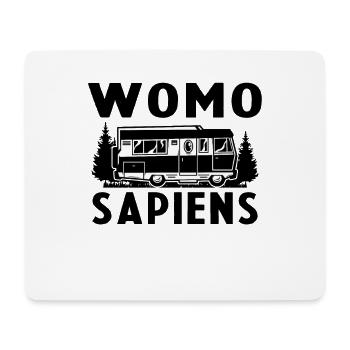 Womo Sapiens Funny Caravan - Mousepad (Querformat) - Weiß - Vorne