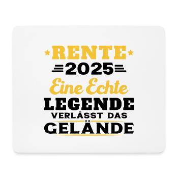 Humor Geschenk Rentner 2025, Rentner Im Jahr 2025 - Mousepad (Querformat) - Weiß - Vorne