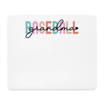 Retro Baseball Grand-mère Chemise Petits-fils Petits-enfants - Tapis de souris (format paysage) - blanc - Devant
