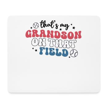 That's My Grandson On That Field Shirt Cute - Mouse Pad (horizontal) - white - Front