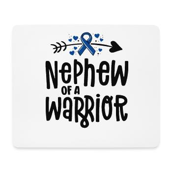 Neveu d’un guerrier équipe de soutien Cancer du côlon - Tapis de souris (format paysage) - blanc - Devant