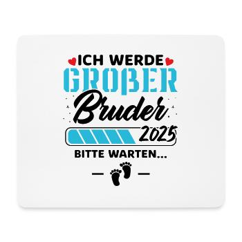 Ich werde Großer Bruder 2025 - Mousepad (Querformat) - Weiß - Vorne