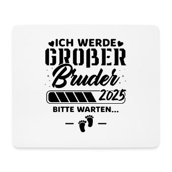 Ich werde Großer Bruder 2025 - Mousepad (Querformat) - Weiß - Vorne