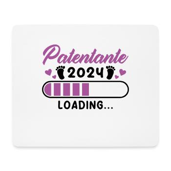 Patentante 2024 Loading Geschenke - Mousepad (Querformat) - Weiß - Vorne