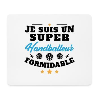 Humour Super Handballeur formidable Handball - Tapis de souris (format paysage) - blanc - Devant