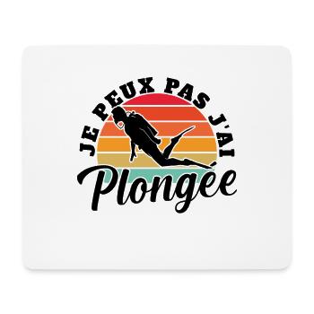 Je Peux Pas J'ai Plongée Diving Cadeau Plongeur - Tapis de souris (format paysage) - blanc - Devant