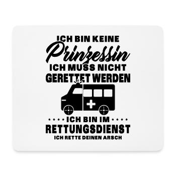 Frauensanitäterin Sanitäterin - Mousepad (Querformat) - Weiß - Vorne