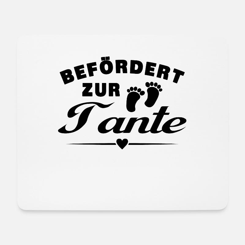 Befördert zur Tante - Mousepad (Querformat) - Weiß