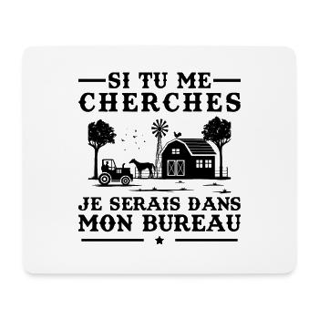 Humour Tracteur Cadeau homme femme Agriculteur - Tapis de souris (format paysage) - blanc - Devant