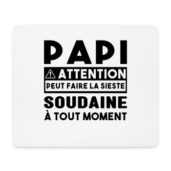 Papi Peut Faire La Sieste Soudaine Grand Pères - Tapis de souris (format paysage) - blanc - Devant