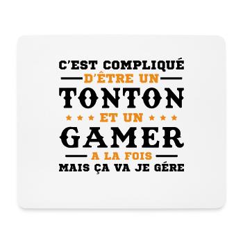 Cadeau pour un oncle console de jeu humoristique - Tapis de souris (format paysage) - blanc - Devant