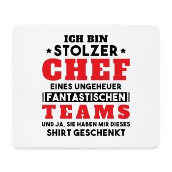 Ich bin Stolzer Chef Geschenkidee - Mousepad (Querformat) - Weiß - Vorne