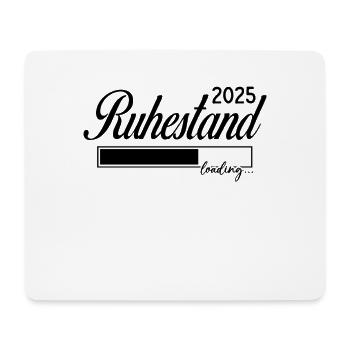 Ruhestand 2025 loading - Mousepad (Querformat) - Weiß - Vorne