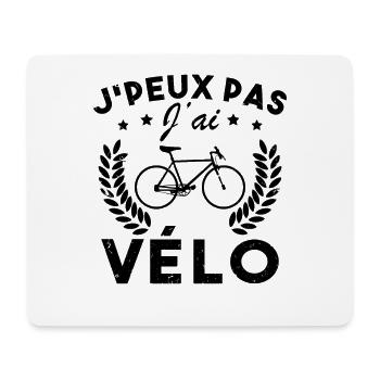 Ich kann kein Fahrrad haben - Mousepad (Querformat) - Weiß - Vorne
