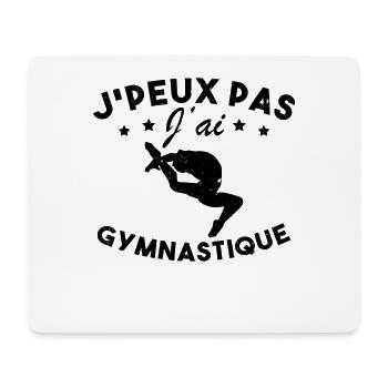 Gymnastique Cadeau Je Peux Pas J'ai Gym - Tapis de souris (format paysage) - blanc - Devant